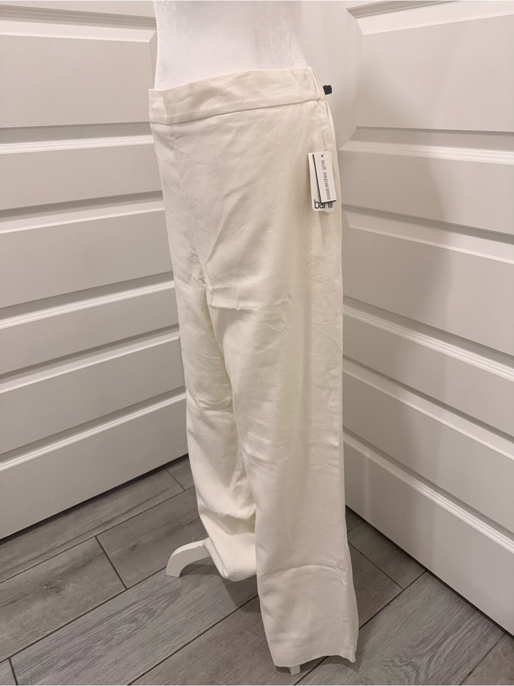 Bar III Cream Wide Leg Women's Trousers Size Large NWT
